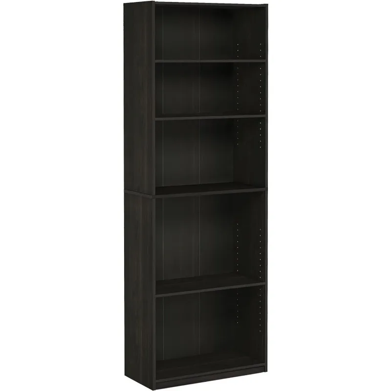 Simply Home 5-Shelf Bookcase, 5-Tier, Espresso