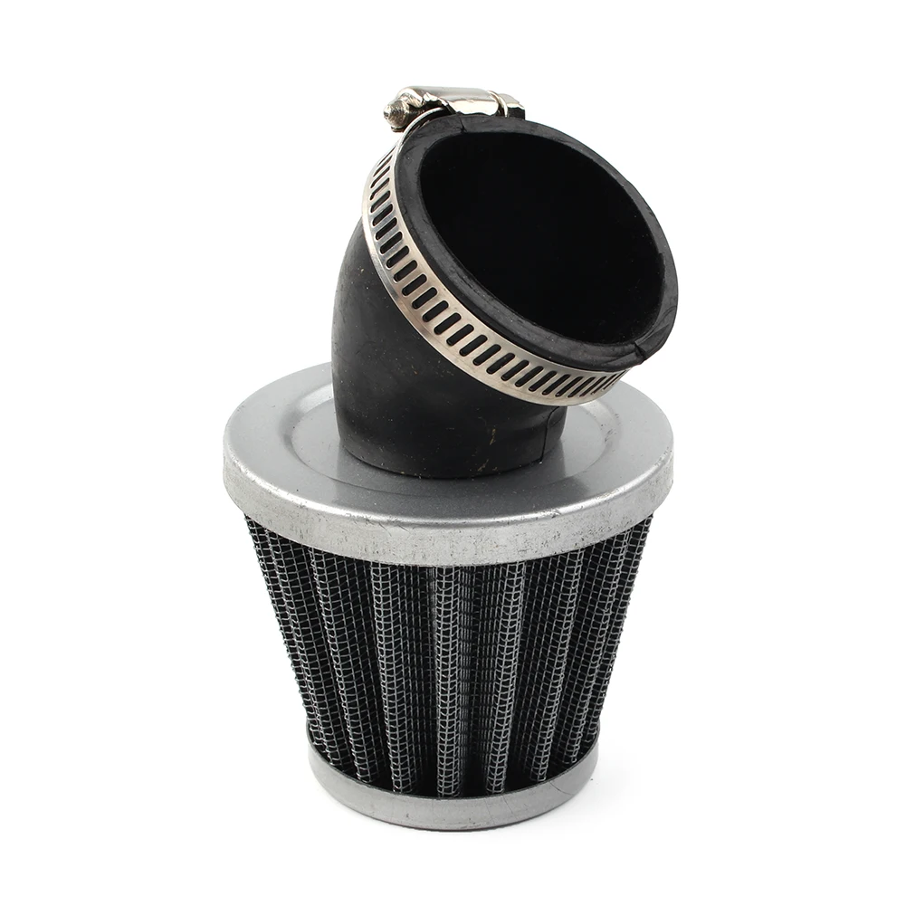 45mm Bent Angle Motorcycle Air Filter Cleaner Fit for Scooter Dirt Pit Quad Bike ATV for GY6 50cc-150cc Motorbikes