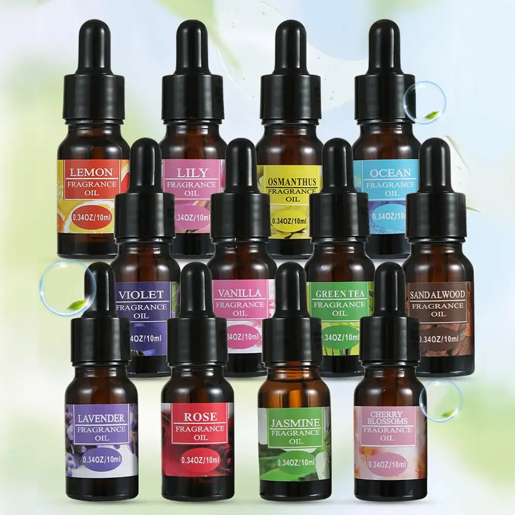 Car Perfume Refill Liquid Flavor Essential Oil with Dropper Car Air Freshener Refill For Air Humidifier Fragrance For Home Car
