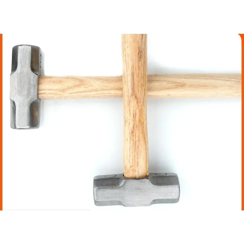 1 Heavy Wooden Handle Sledgehammer Square Sledgehammer Masonry Hammer High Carbon Steel Octagonal Hammer