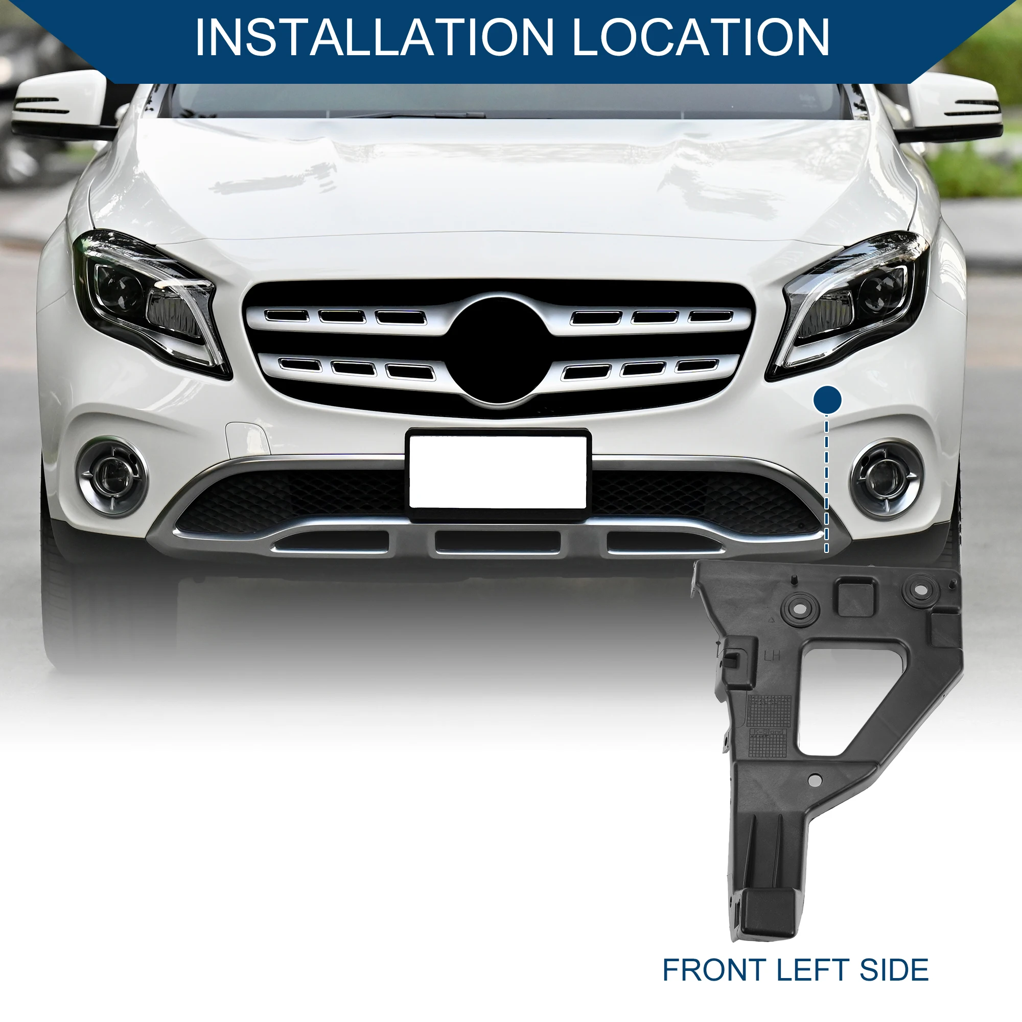 

UXCELL 1pc Left Front Bumper Support Bracket No.4F0807227 for Audi A6 Quattro 2005-2011