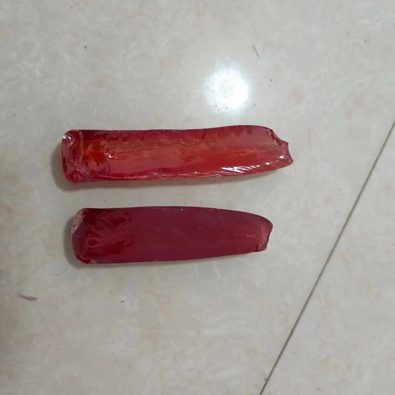 55# 57# Orange Blue Synthetic Corundum Rough Stone Artificial Sapphire Raw Material For Gems Making