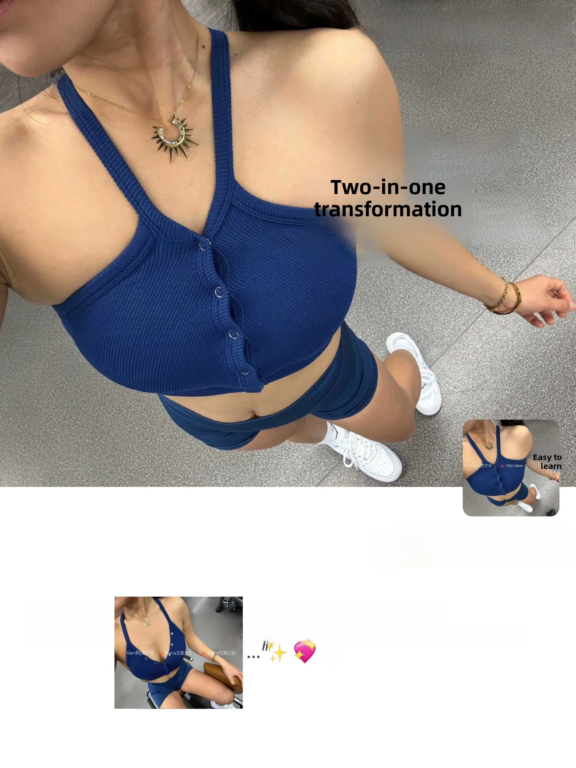 Sexy Cross Back Sports Tank Top V-Neck Adjustable Hidden Buckle Seamless Fitness Yoga Bra for Women Breathable Moisture Wicki...