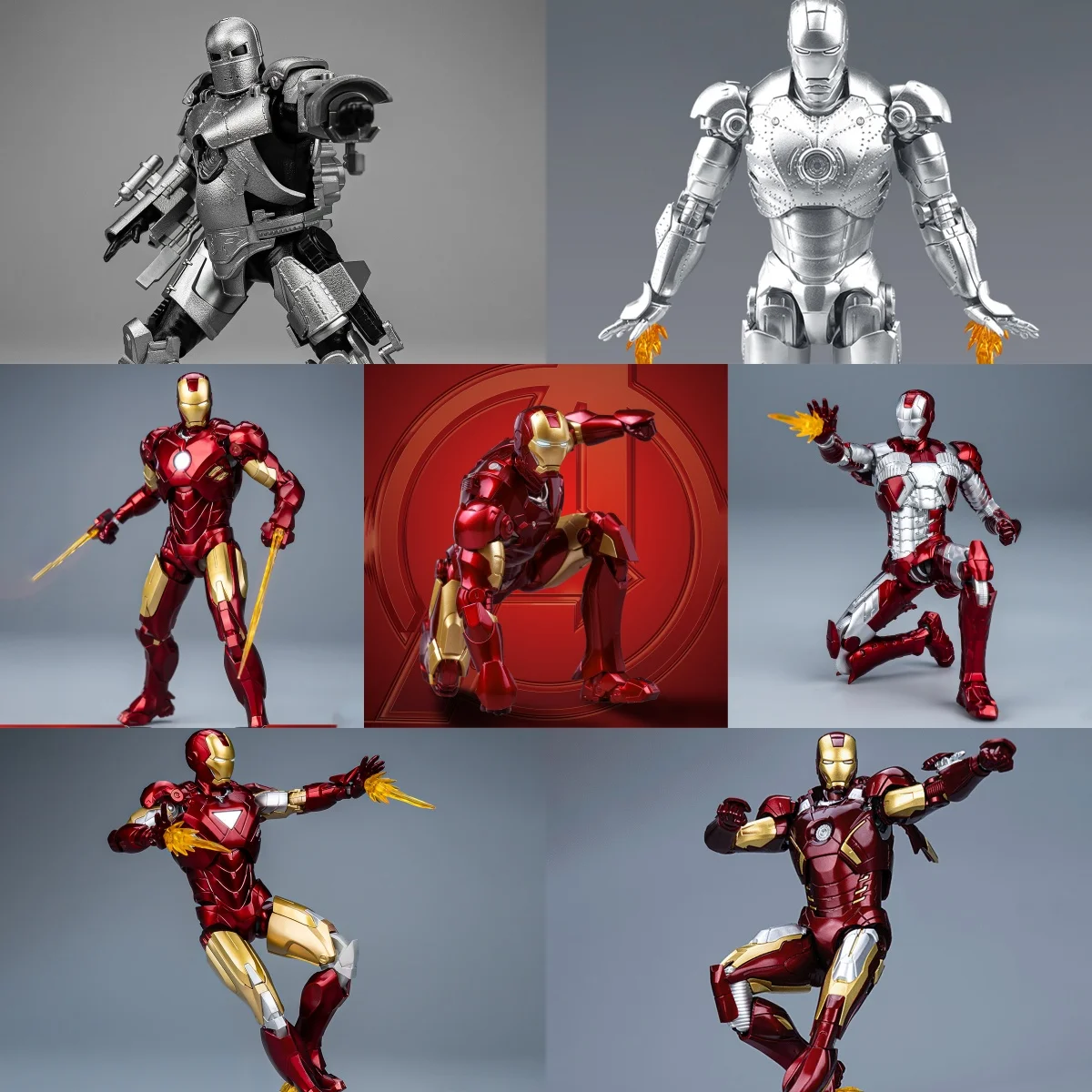 

HiPlay Fondjoy Infinity Saga Iron Man 1:12 Scale Miniature Collectible Action Figures MK1 MK2 MK3 MK4 MK5 MK6 MK7