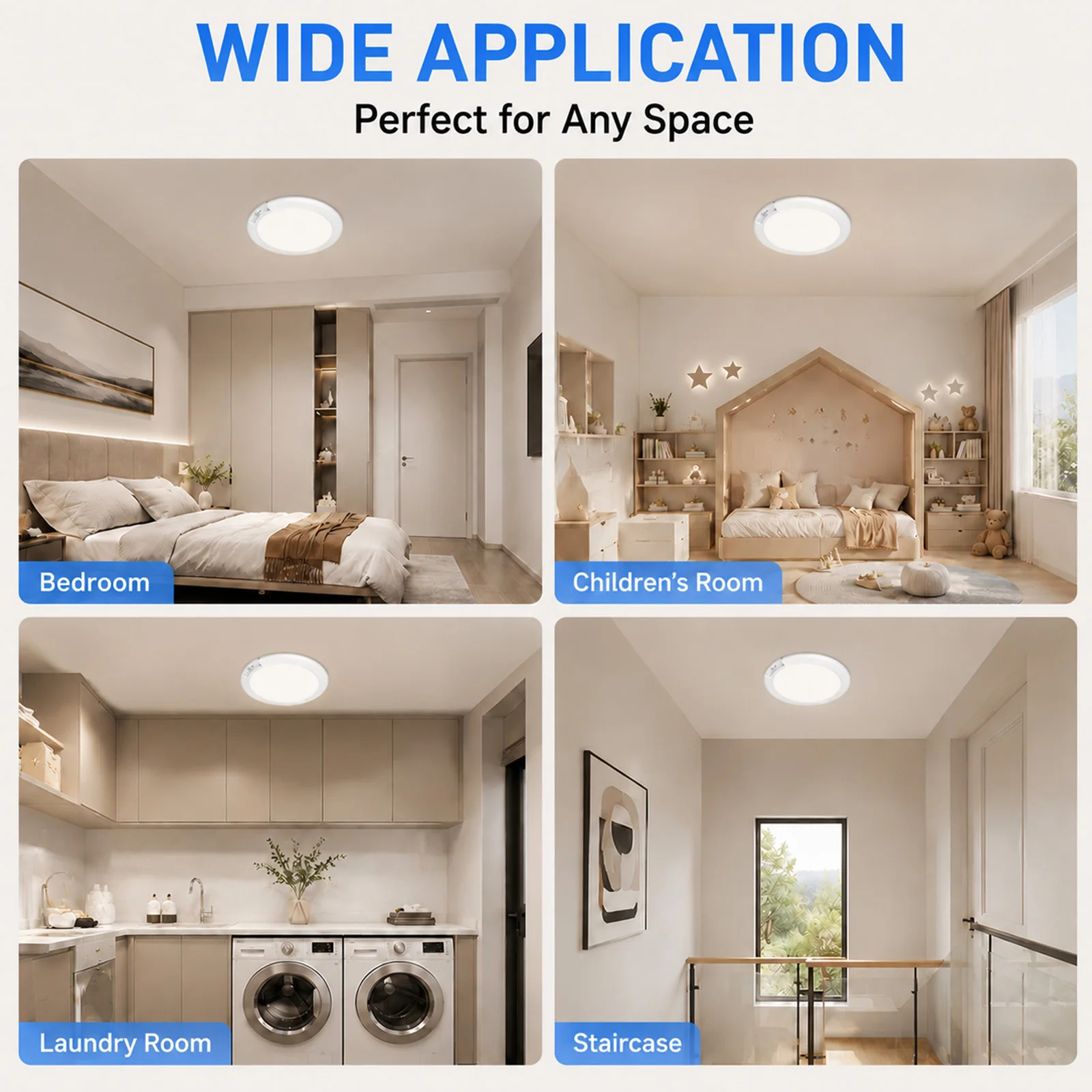 Magnetic Ceiling Light USB Type-C Rechargeable Cordless Portable Dimmable LED Wall Lamp 4000mAh CW/RGB 3000K-6500K Remote Control Soft Light Indoor for Living Room Bedroom Hallway Kitchen Closet Stairway Study Office Dorm Corridor