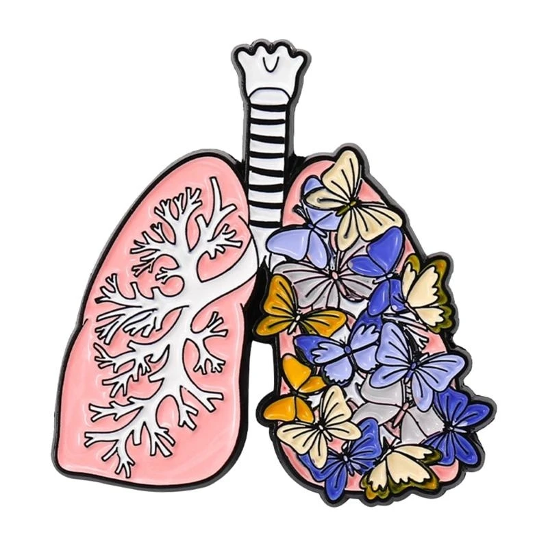 Enamel Pins Flower Butterfly Organ Brooches Badges Gifts Pins Jewelry