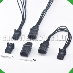 4 Pin Black Automotive Connectors Wire harness plug 1379658-1 1379674-1
