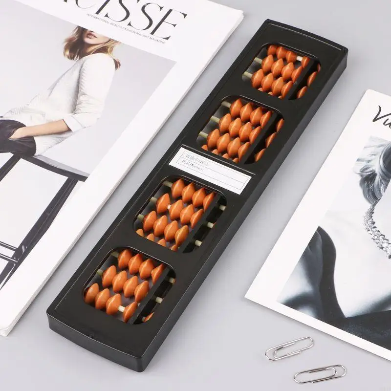 2pcs 17 قضبان أرقام قياسية Abacus soroban الصينية اليابانية لحساب الأداة الأداة المبتدئين مبتدئين