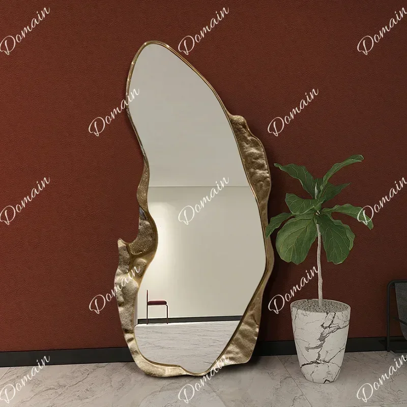 HV Home Modern Large Designer Mirror Quality Nordic Gold Big Standing Floor Mirror Full Body Aesthetic Espejos Decorativos