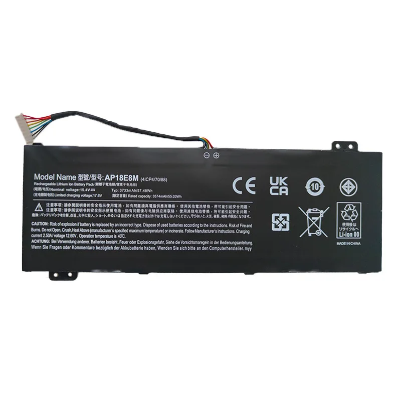 

AP18E8M AP18E7M Laptop Battery for Acer Nitro 5 AN515-54 AN515-55 AN517-51 7 AN715-51 Aspire 7 A715-74 A715-74G 15.4V 57.48Wh