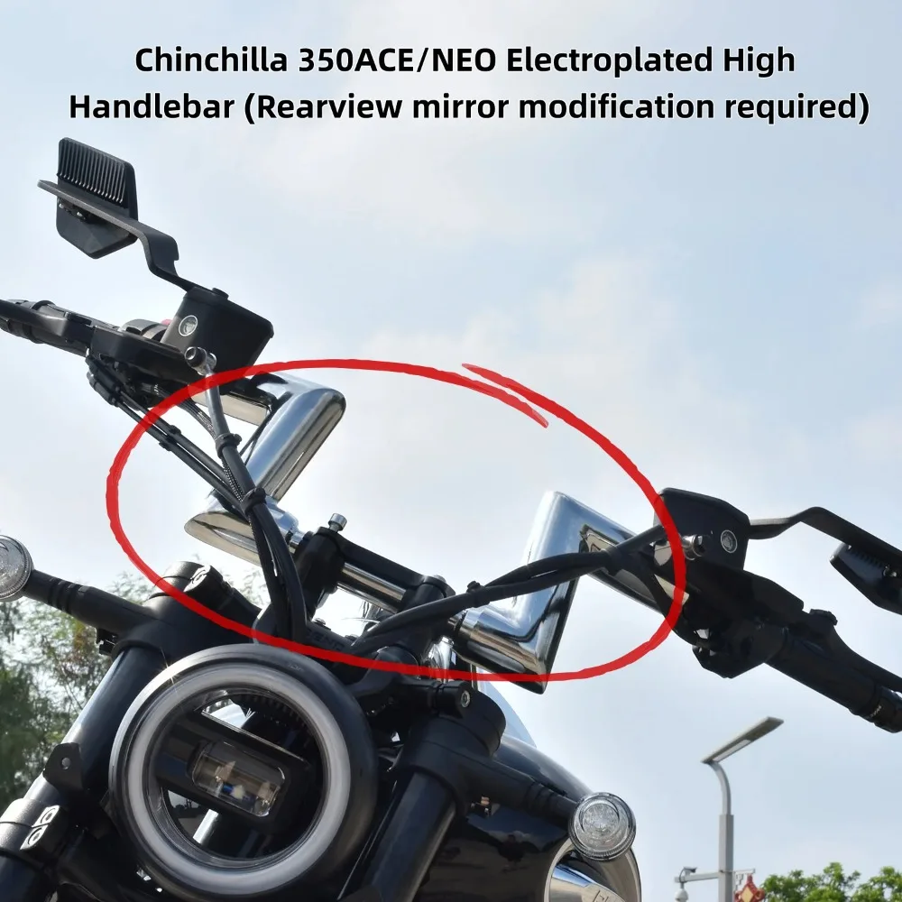 For Benda Chinchilla 350 ACE NEO Heightened Handlebar Carbon Steel Bumper Guard Accesorios Moto Manillar Defensas Parts