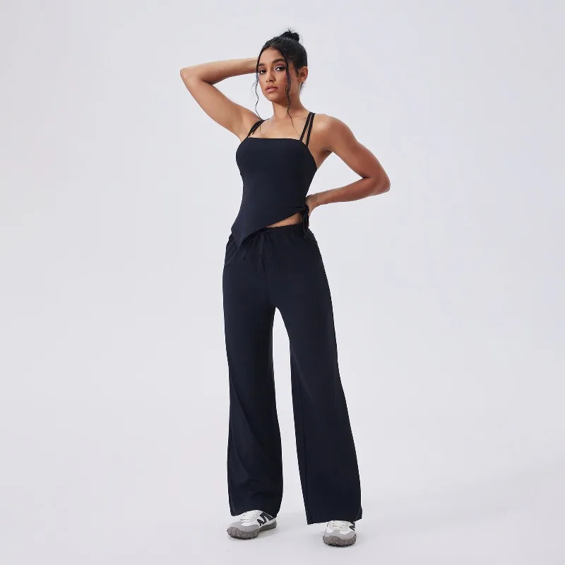 

Женский сексуальный комплект для йоги с квадратным вырезом, повседневный быстросохнущий облегающий комплект с высокой талией для похудения, спортивная одежда для бега на открытом воздухе, фитнес-набор