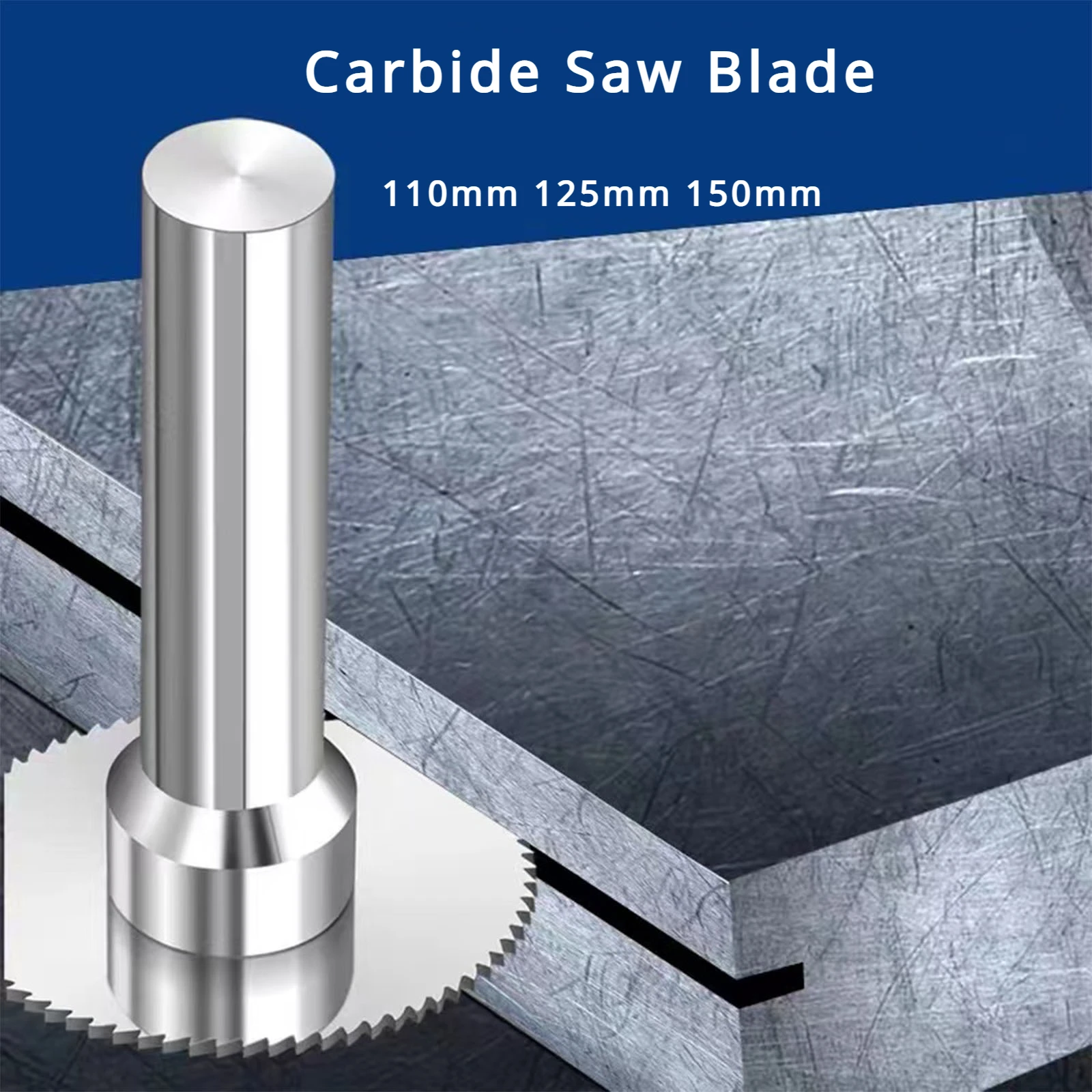 110-150mm 1/3pcs Solid Carbide Circular Saw Blade Cutting Discs Cutting Tool Tungsten Steel Metal 110mm 125mm 150mm