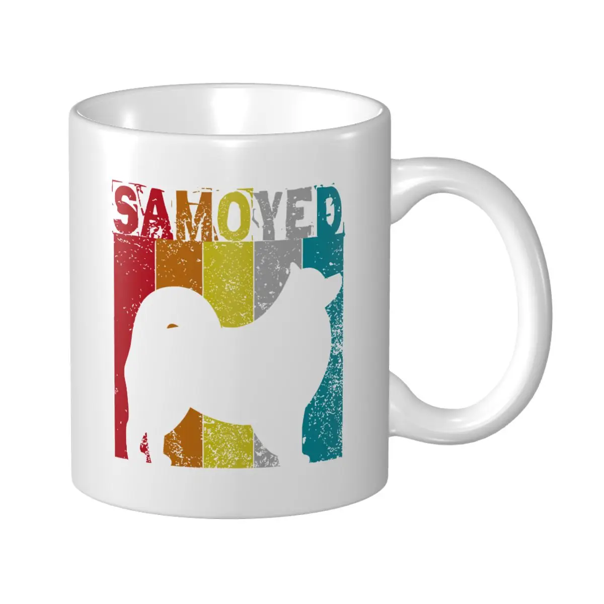 Mark Cup Mug Samoyed Dog Vintage Retro Style Gift Apparel Coffee Mugs Tea Milk Water Cup Travel Mugs For Office Home