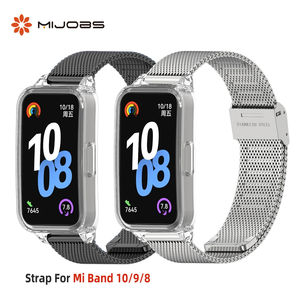 Armband für Huawei Band 10 9 8, Metall-Uhrenarmband für Huawei Smart Band 10, Armband für Huawei Band 9 8, Ersatzzubehör