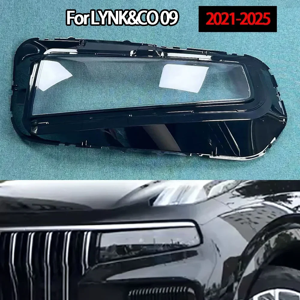 

Headlamps Cover For LYNK&CO 09 2021 2022 2023 2024 2025 Headlights Lens Transparent Lampshade Plexiglass Shell Replace Shade