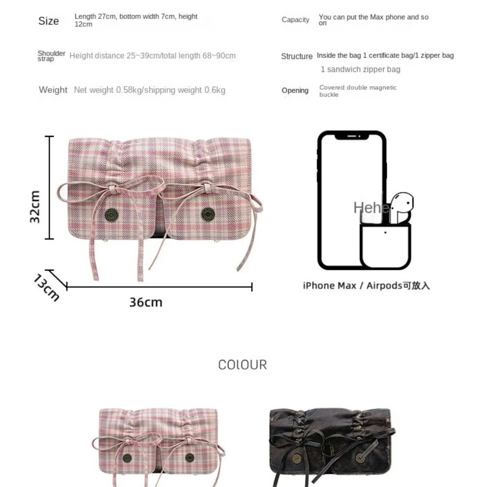 Bow Ruched armpit bag for women Shoulder bags pu leather Fashion Designer Messenger bags ladies Handbag