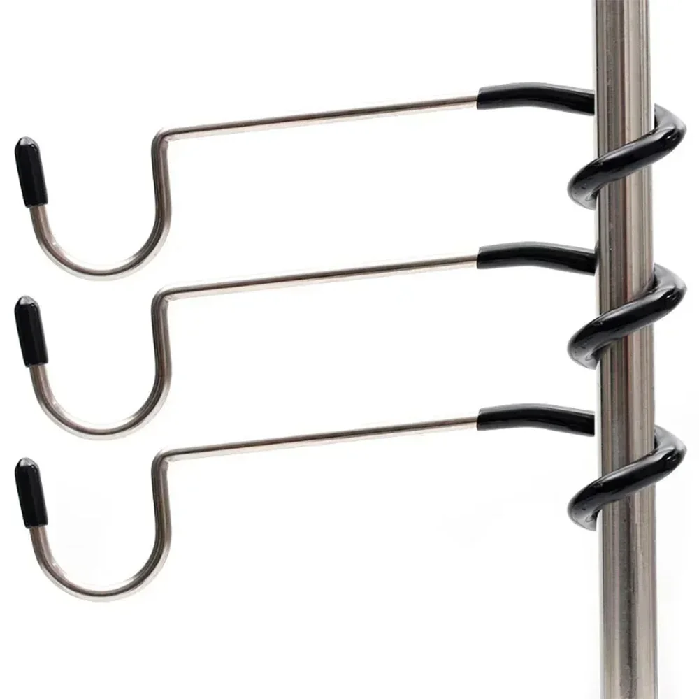 Camping Stainless Steel Lamp Holder Hook Portable Tent Pole Light Hanger Hunting Fishing Lantern Hanger Outdoor Camping Tools