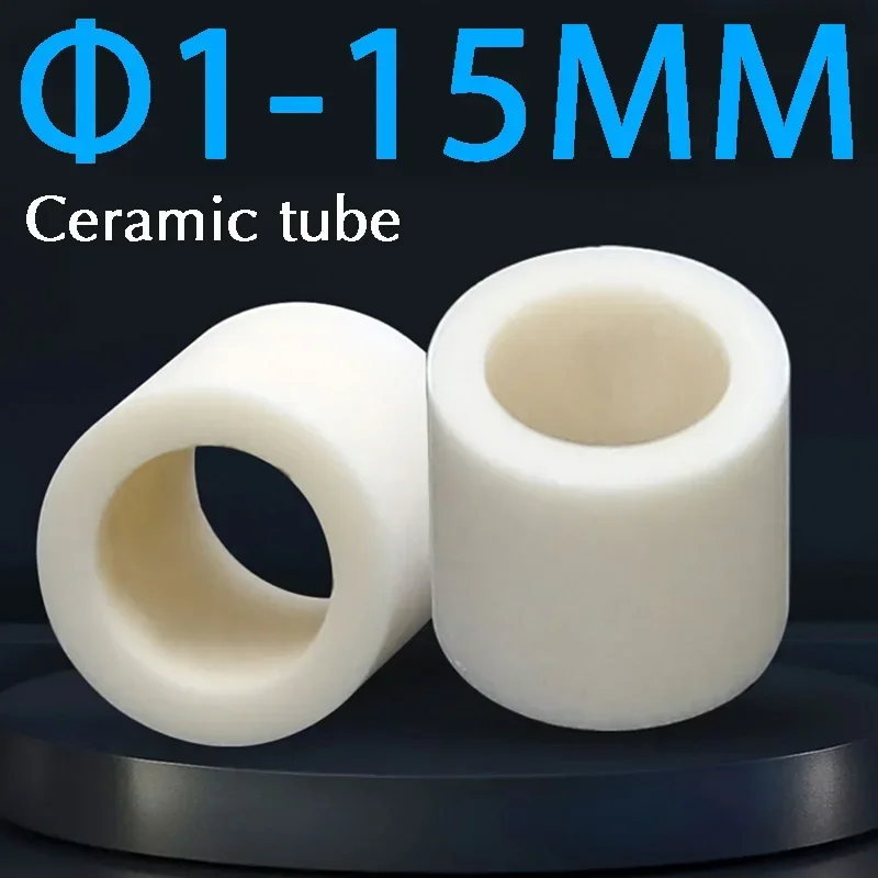 Ceramic Tube Alumina Small Porcelain Tube Corundum Wear-resistant Insulating Porcelain Bushing Thermocouple Protection Tube