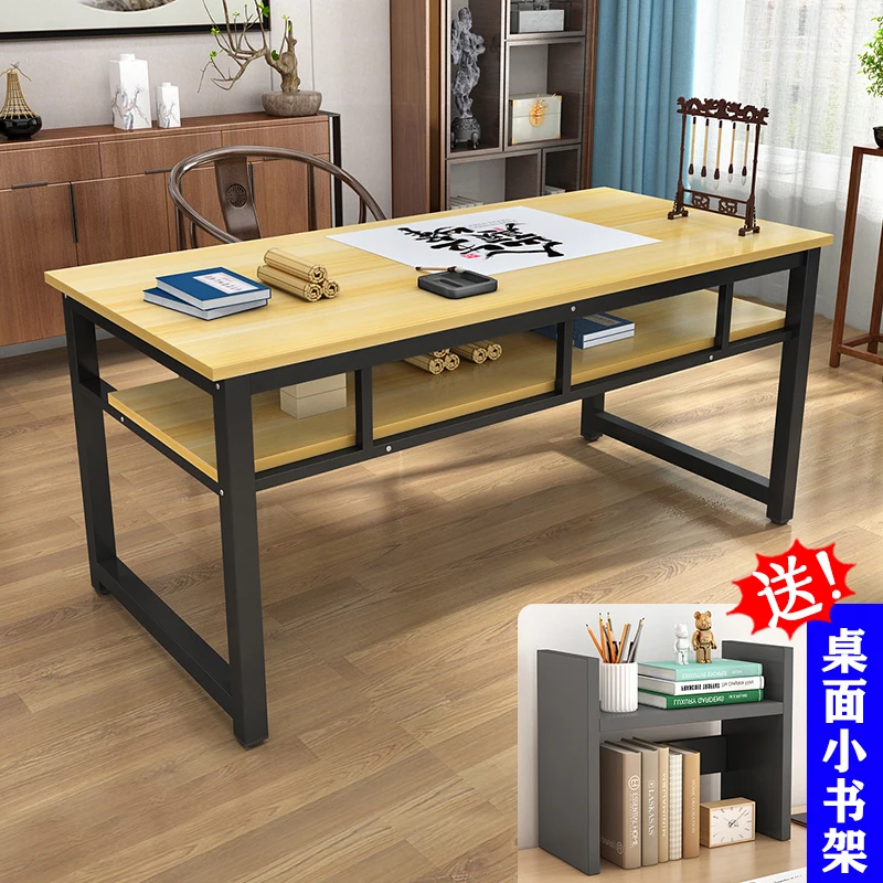 Calligraphy table Study desk Household computer table Double table