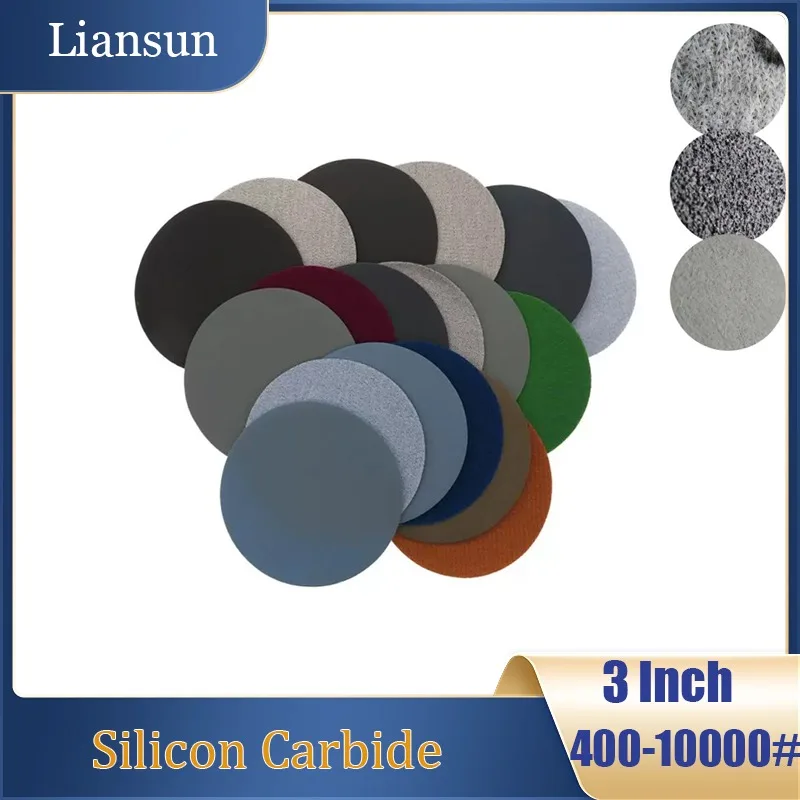 

10-50pcs Sanding Discs Round Wet/Dry Sandpaper 3Inch 400/800/1500-10000 Grit 125mm Hook & Loop Sander Paper For Wood Polishing