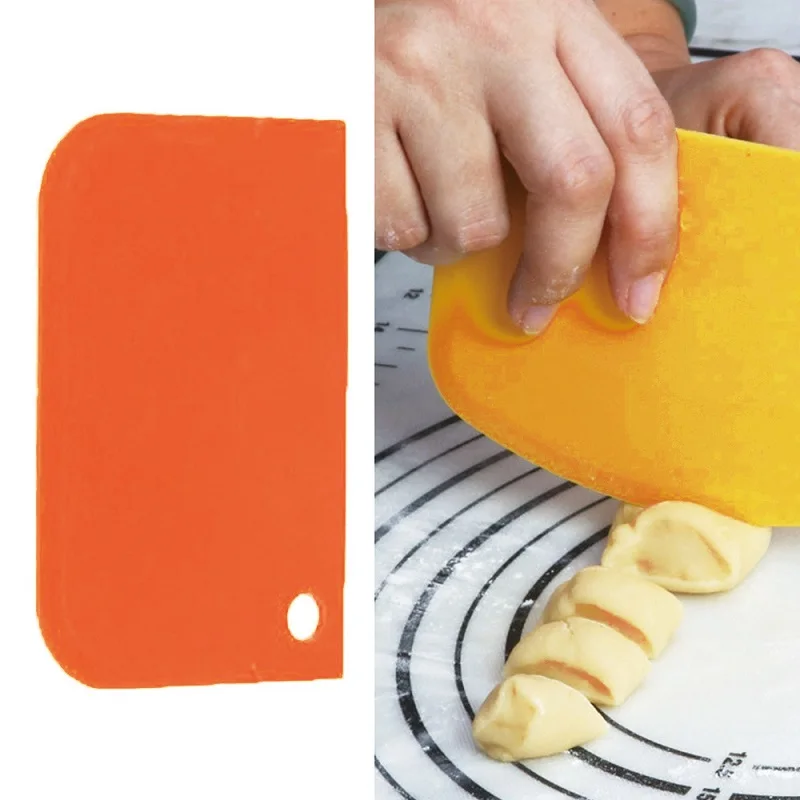 Kitchen Gadgets 3PCs/Set Scraper Cake Blade Bread Making Spatula Cutters Cake Model Silicone Baking Tools Kitchen Accessories