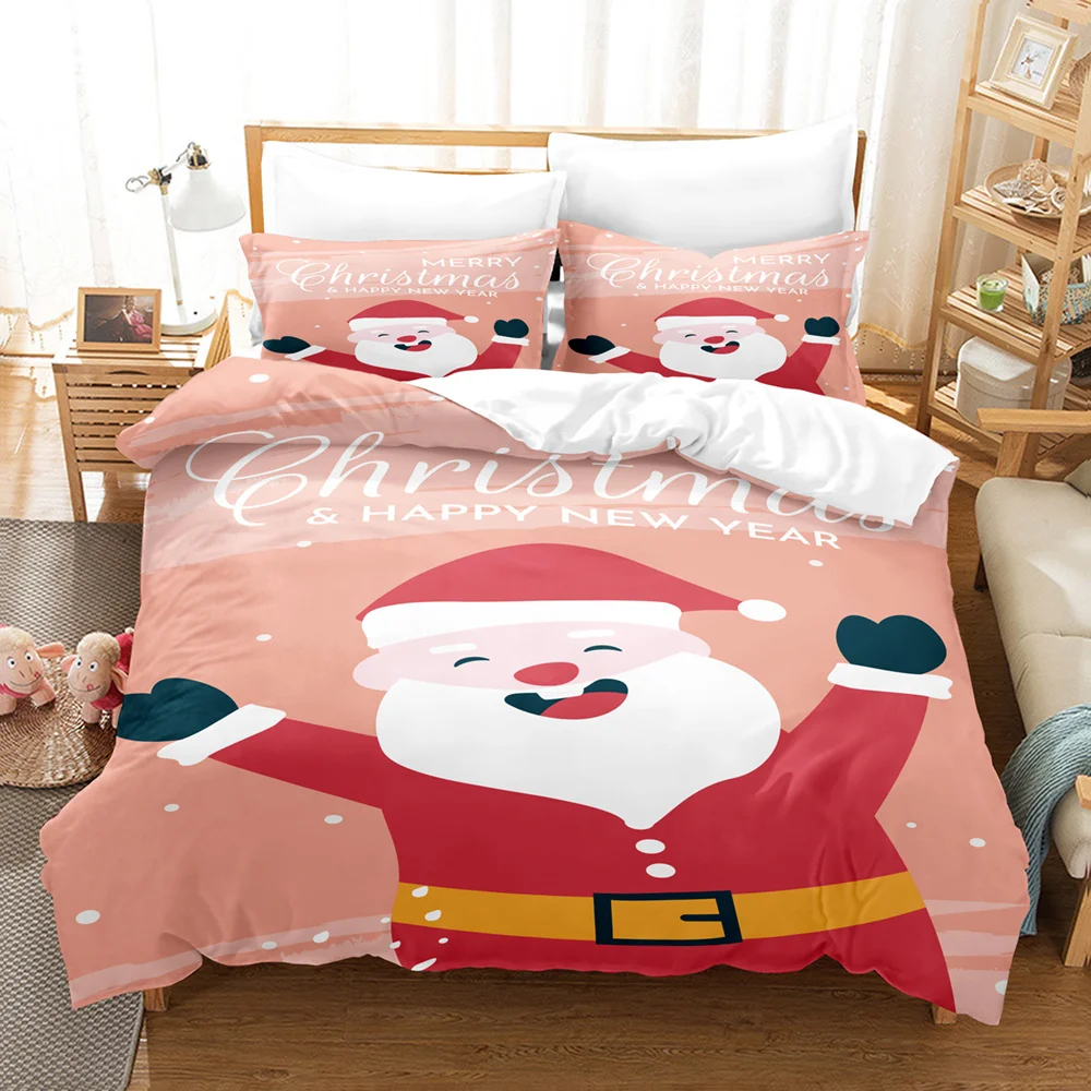 3-Piece Christmas Snowflake Pattern Duvet Cover Set - Soft, Breathable Winter Theme - Perfect For Bedroom And Guest Room Decor