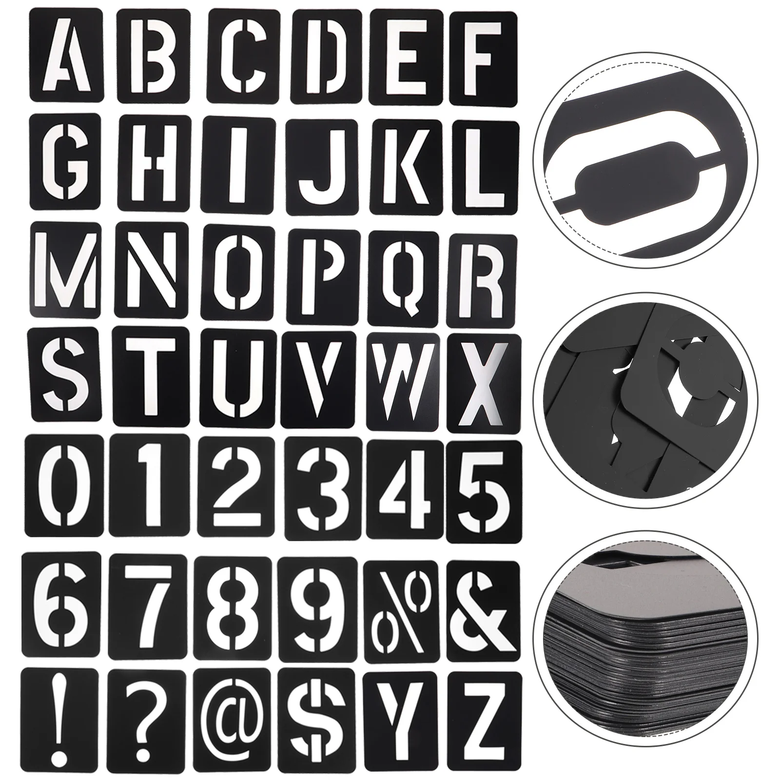 

Letter Template Ruler Large Stencil Letters Mold Hollow Out Stencils Number Molds Pp Alphabet Dies for Crafts