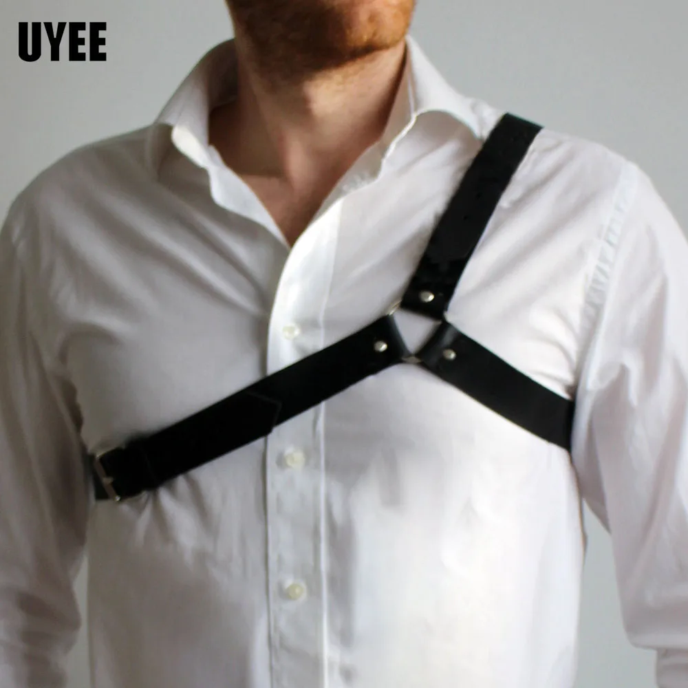 UYEE-Correias de peito para homens e mulheres, arneses sensuais, cinto ajustável, roupas góticas, techwear, bondage do corpo, acessórios Y2K