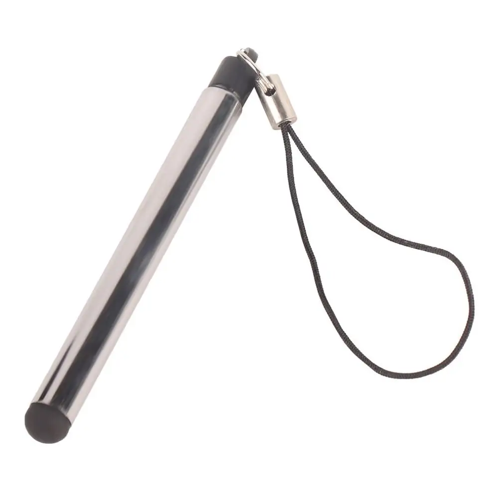 ปากกาสไตลัสแบบคาปาซิทีฟปากกาหน้าจอสัมผัสอเนกประสงค์พับเก็บได้สำหรับสมาร์ทโฟนแท็บเล็ตสำหรับ iPad ปลายกลมบาง