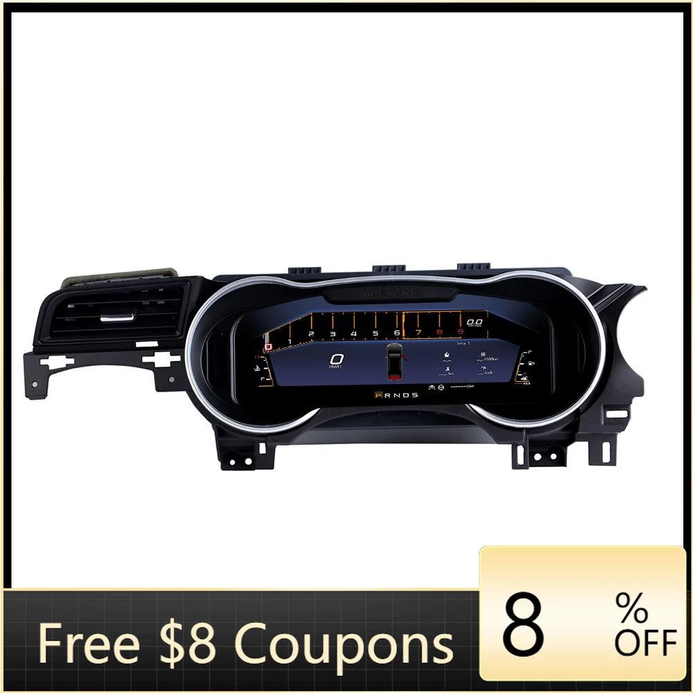 

NaviHua New Design for Ford Mustang 2015 2020 Car Digital Cluster 12.3 Inch LCD Dashboard Automotive Speedometer Virtual Cockpit