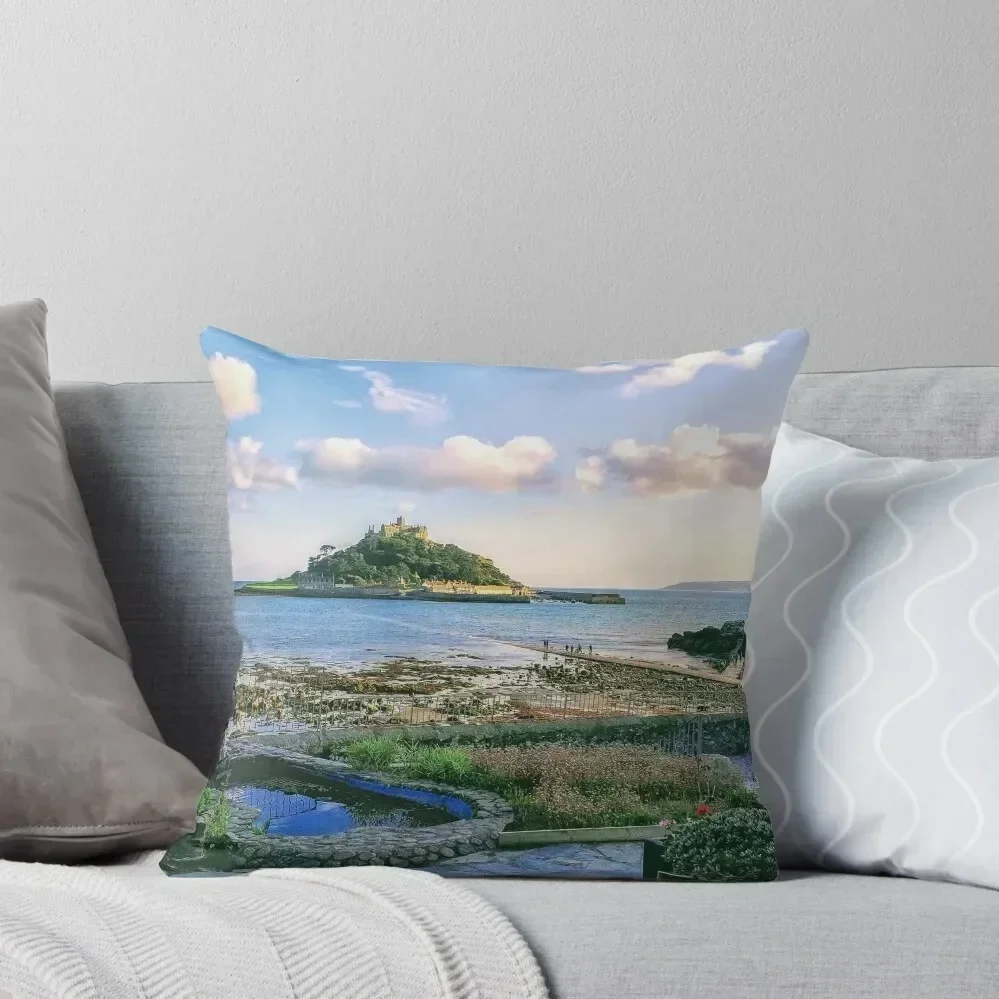 St Michael's Mount, Cornwall, Uk. Marazion, England Throw Pillow Sofa Cushions Decorative Sofa Cushions Pillowcase pillow