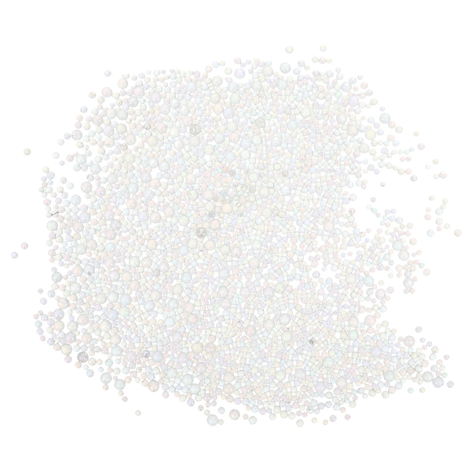 

Набор прозрачных переливающихся стеклянных бусин для рукоделия, изготовления украшений, маникюра, декора из смолы