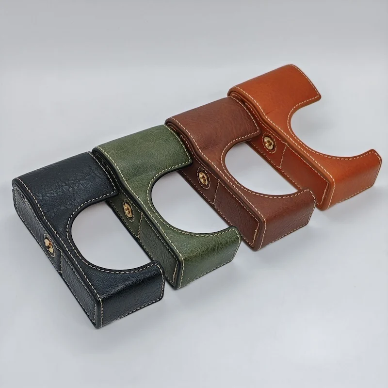 PU Leather Camera Video Bag Half Case for Ricoh GR III GRIII GR3 GRIV GR IV GR4 Digital Camera PU Grip
