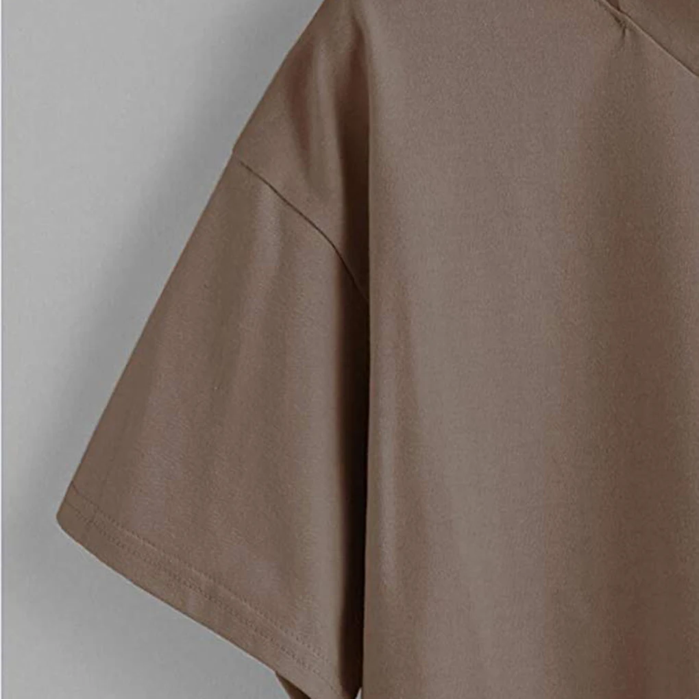 Damska seksowna bluzka z krótkim rękawem, dekoltem w serek i haftowanymi różami, top dla dziewczyn