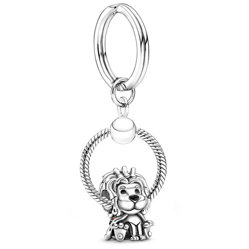 2022 Cute Animal Style Hedgehog Lion Cat Unicorn Charms Pendant Keychains For Men Bag KeyRing For Woman Man Jewelry Wholesale