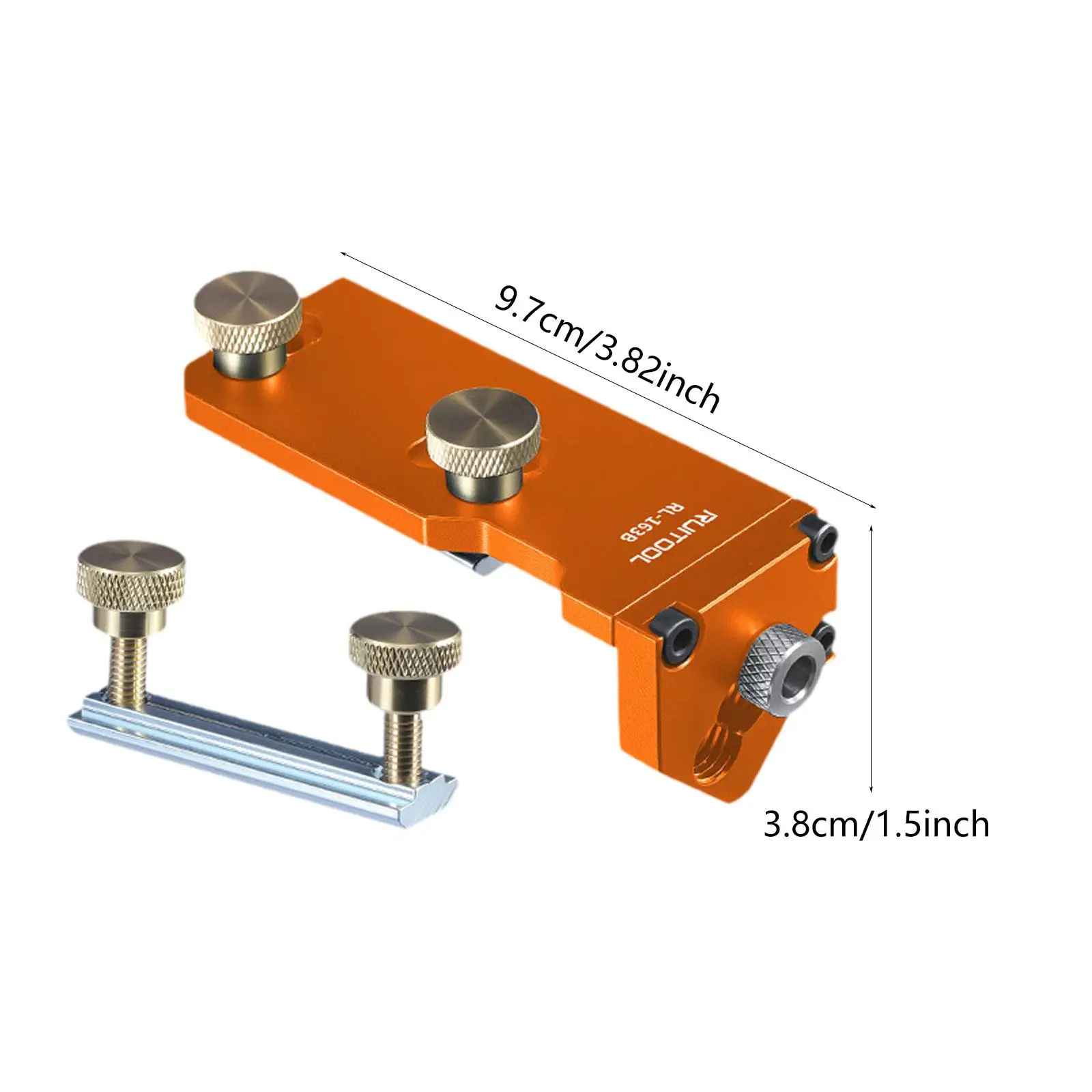 Aluminum Profile Tapping Guide Single Hole Punching Jig Drill Guide Accurate for 20 30 40 Series Positioning with 3 Sliders