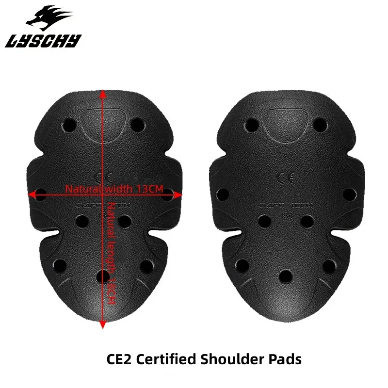 LYSCHY Jackets Built-in CE1/2 Protective Gear Motorcycle Jacket Shoulder Elbow Chest Back Pad Universal Type Protect Guard Brace