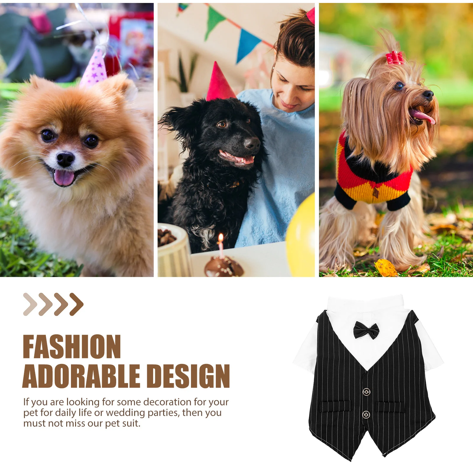 

Dog Tuxedo Medium Outfits Large Blue Formal Dress Breathable Suit Puppy Halloween Red Suits