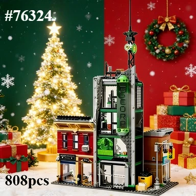 High-Difficulty Building Battle Block Set Compatible with Leqoed Particles 76324