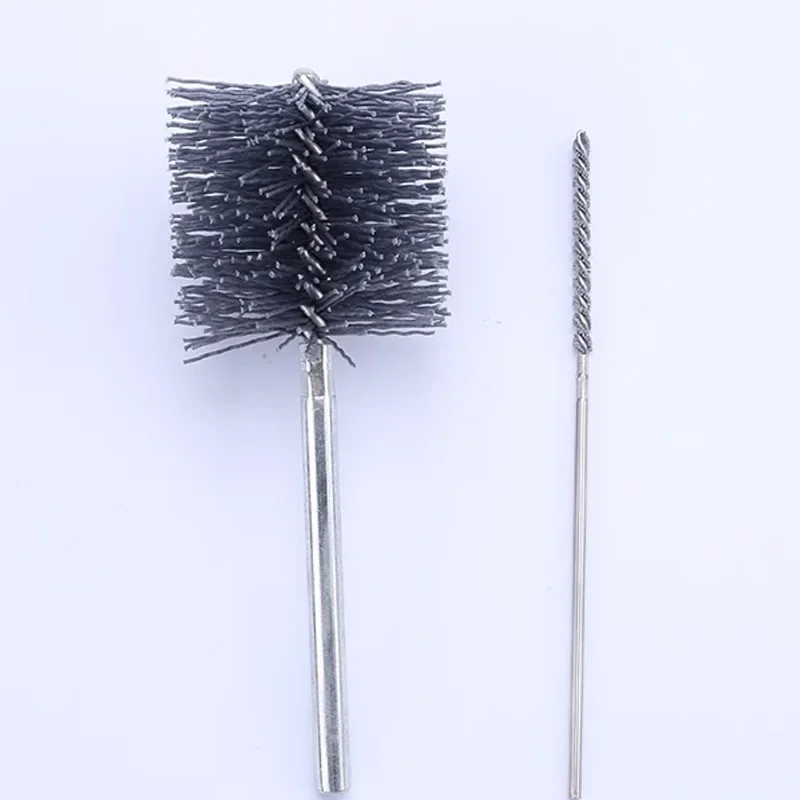 Silicon Carbide Pipeline Brush Abrasive Wire Precision Polishing Piping Brush Dredging Rust Removal Cleaning Brush Grit180~600