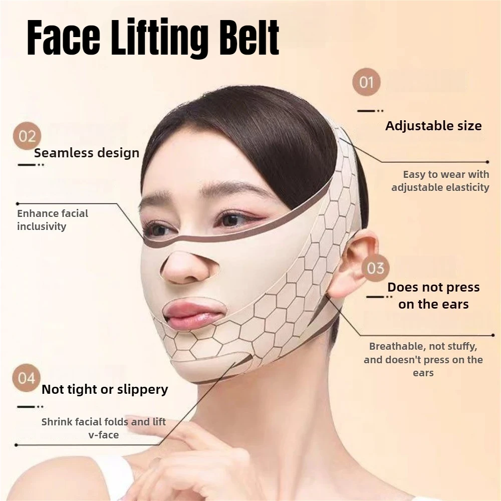 Cintura per il sollevamento del viso da donna Fasciatura dimagrante per il viso V Line Shaper Mento Guancia Sollevamento cinturino Antirughe Bellezza del viso Strumenti per la cura della pelle