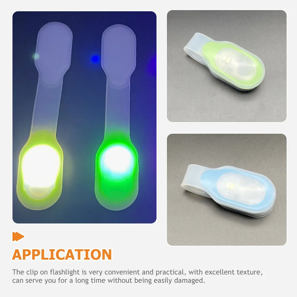 2 Pcs Hands-free Magnetic Light Mini Flashlights Outdoor Running Lamp LED Clip Nurse Sports