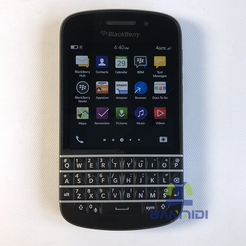 BlackBerry Q10 هاتف محمول أصلي غير مقفول 8MP 4G LTE WIFI بلوتوث الإنجليزية العربية QWERTY لوحة المفاتيح الهاتف الذكي