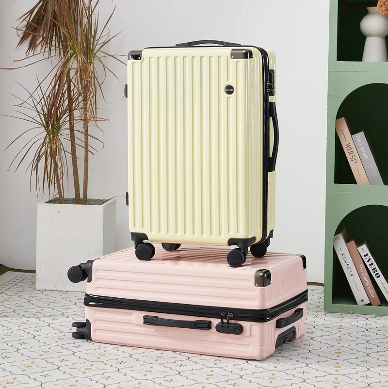 أمتعة دوارة مقاس 20 بوصة مع حامل أكواب، حقيبة سفر عصرية ذات سعة كبيرة، حقيبة سفر مريحة وبسيطة وسهلة التفاف #5