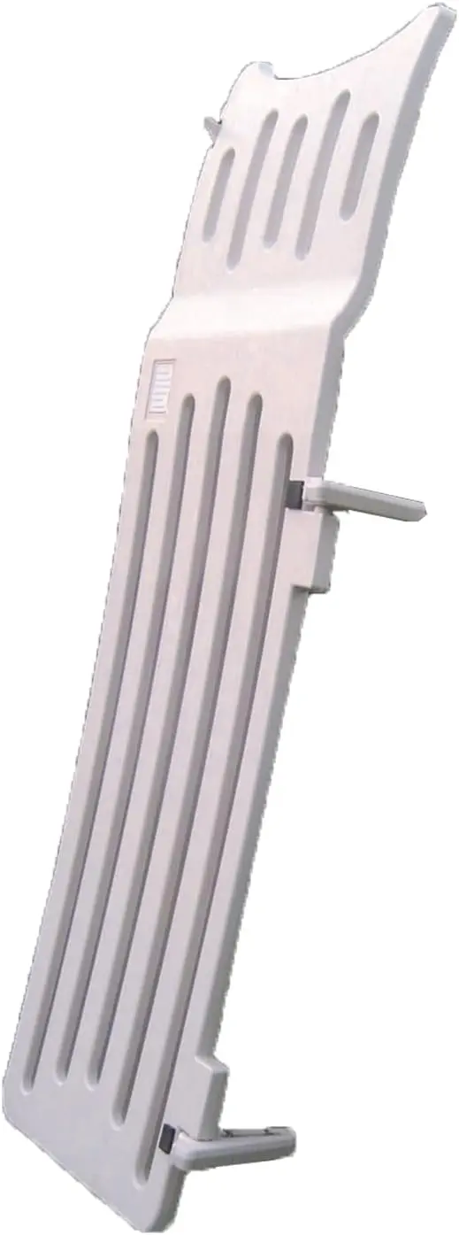 

Confer Plastics G7200 Roll Guard Самозакрывающиеся защитные ворота для лестницы для бассейна с быстрой фиксацией и высокой защелкой 73 дюйма и навесным замком в комплекте