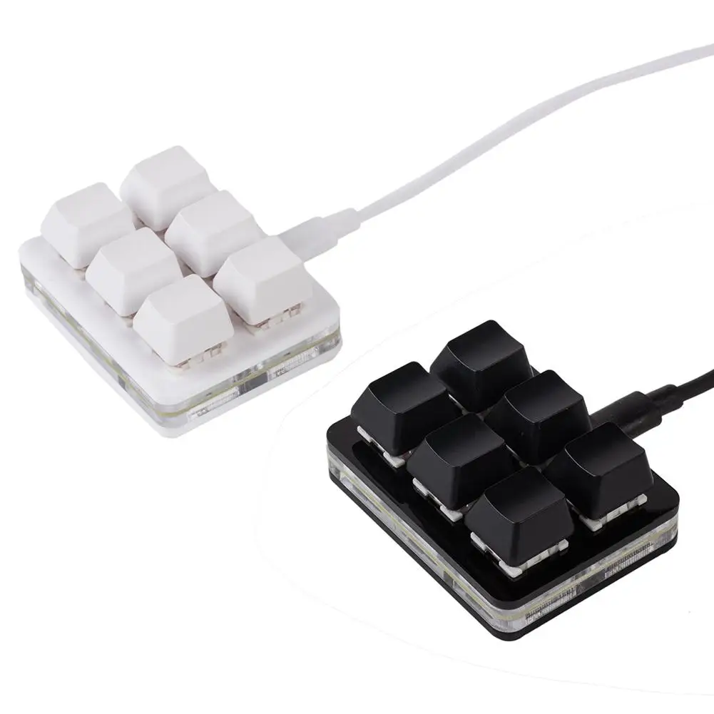 

1pcs 6 Keys Keyboard Bluetooth Custom Keypad Wireless Rechargeable Shortcut Dual Macro Hardware Keyboard Programmable Drawing