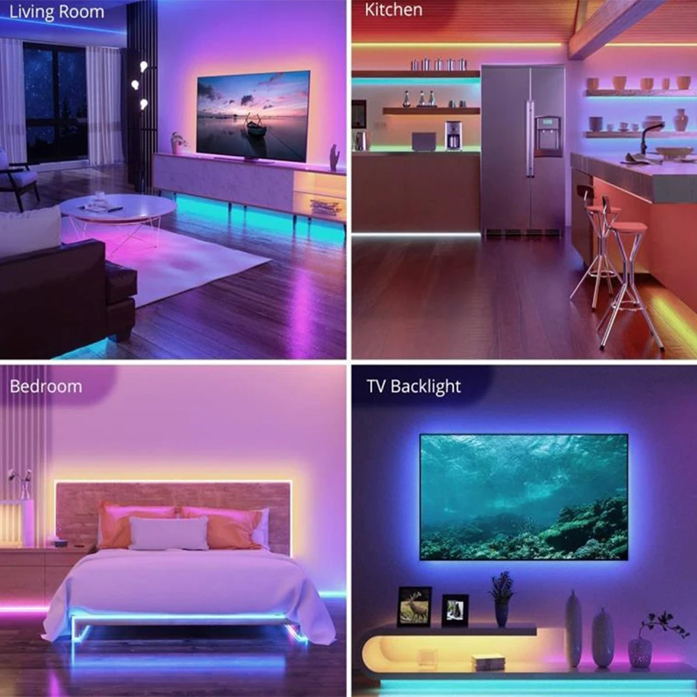 RGB 5050 5V taśma LED z USB Bluetooth APP 20 klucz sterowanie IR listwy LED taśma do ekran TV podświetlenie lampka do sypialni dekoracji