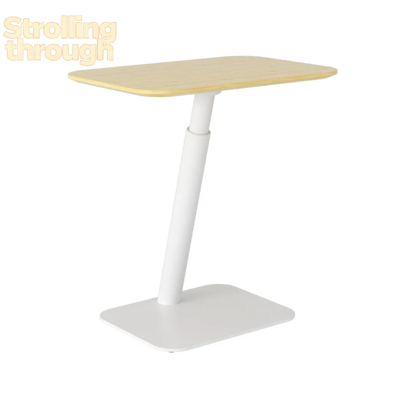 

Light luxury side table small coffee table pneumatic lifting table bedside removable