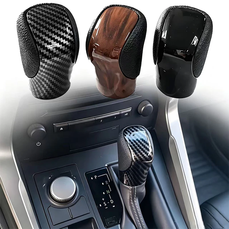 PU Leather Gear Shift Knob For Lexus ES GS-450H GX IS-300 NX-300H RC-300 RX-350 2015 2016 2017 2018 2019 2020 2021 Car Styling